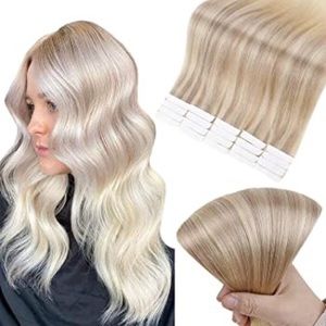 Full Shine 18” Tape in Hair Extensions Blonde